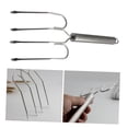 thumbnail image 4 of COMPUKAS Turkey Roast Fork Silver Barbecue Fork Kitchen Tools Outdoor 1Set, 4 of 8