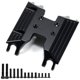 thumbnail image 1 of Base de caja de cambios de transmisión central de placa protectora de chasis de metal para Axial UTB18 Capra 1/18 RC Car Parts, Negro, 1 of 5