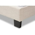 thumbnail image 6 of Baxton Studio Cassandra Modern and Contemporary Light Beige Fabric Upholstered Full Size Bed-Color:Light Beige,Material:Fabric "Polyester 100%"/Rubber Wood/MDF/Particle Board/Foam,Style:Contemporary, 6 of 8