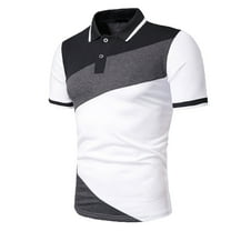 Aloohaidyvio George Mens Polo Shirts ,Spring Summer Mens Golf Sports Polo Shirt Short Sleeve Performance Moisture-Wicking Pique Shirt Business Casual Shirt