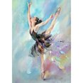 thumbnail image 1 of Kit de pintura de diamantes (DE9556) Baile de ballet Cuadro de diamantes de imitación redondo completo (A2109) 20X30cm FLhrweasw Nuevo, 1 of 1