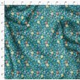 thumbnail image 4 of Soimoi Blue polyester Crepe Fabric Leaf Floral Fabric Prints By Yard 52 Inch Wide, 4 of 6