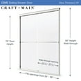 thumbnail image 3 of Craft + Main Cvss5870-Cl Cove 70" High X 58" Wide Sliding Framed Shower Door - Nickel, 3 of 7