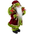thumbnail image 4 of Northlight 12" Red and Green Santa Claus with Gift Bag Christmas Figure, 4 of 5