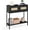 Black, variant on Sunshen Rattan Console Table, 32" Boho Entryway Table with 2 Drawers,Narrow Long Sofa Tables with Open Storage Shelf for Living Room, Hallway, Foyer, Entrance,Rustic Brown