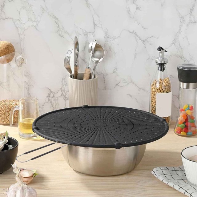 Silicone Splatter Guard Suitable For Daily Cooking Especially Frying Kitchen Rubber Stopper for Laundry Tub Disposal Stopper And Guard Insert Salon Parts Stopper Kitchen Small