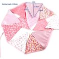 thumbnail image 2 of Party Bunting Triangle Flag Fabric Banner String Pennant Flags Birthday Decoration (pink), 2 of 5