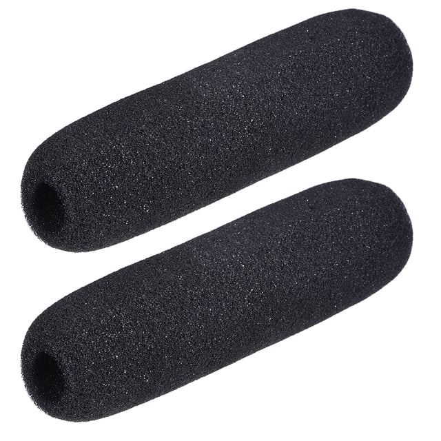 Unique Bargains 2 Pcs Protection de Micro en Mousse pour Interview Microphone Pare-Brise 146mm de Long