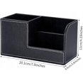 thumbnail image 2 of Caja multifuncional de moda y sencilla para el almacenamiento en escritorios de oficina, cilindro de almacenamiento de cuero, 2 of 5