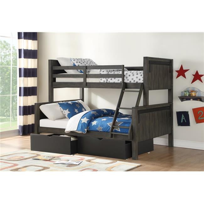 Twin Full Bunk Bed In City Shadow, Bob’s Bunk Beds