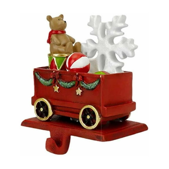 Train Stocking Holders For Mantle With Hook Of 1 Red Weighted Stocking Hooks Heavy Duty Stocking Hangers For Fireplace Holiday Party Mantle Decorat Drummer Ornament Cute Ornament Set Large Snowflake