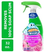 Scrubbing Bubbles Disinfectant Bathroom Grime Fighter Spray, Floral Fusion, 32 fl oz