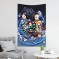 thumbnail image 6 of Demon Slayer Tapestry Dorm Decor Wall Hanging Tapestries Window Curtain Picnic Mat Beach Blanket 60x40 Inch, 6 of 9