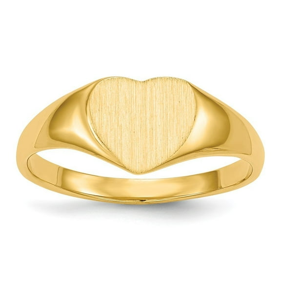 14k Yellow Gold Signet Ring - 2.8 Grams - Size 6