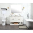 thumbnail image 6 of Elegant Decor Larkin 48" MDF Single Bathroom Vanity with Backsplash in White, 6 of 8