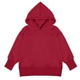 thumbnail image 6 of Dakiuu 5-14Y Girls Oversized Hoodies Fashion Long Sleeve Drop Shoulder Pullover Sweatshirts Kids Casual Outfits Spring Fall Winter Clothes Red 9-10 Years (140), 6 of 6