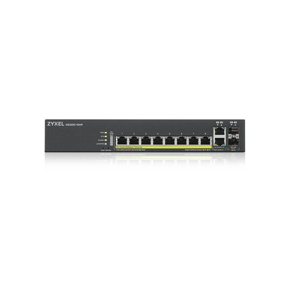 ZyXEL GS2220-10HP 8-Port Gigabit Ethernet Layer 2 Managed PoE  Switch