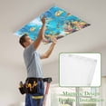 thumbnail image 4 of Turtle Magnetic Fluorescent Light Covers for Ceiling Lights 2x4 Feet, Shark Ocean Coral Underwater Scenery Sea Office Classroom Kitchen Drop Ceiling Light Covers Lighting Filters Shade Panel 2 Packs, 4 of 9