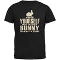 thumbnail image 1 of Always Be Yourself Bunny Black Adult T-Shirt - X-Large, 1 of 1