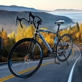 thumbnail image 4 of 26" Road Bike, 700C Wheel 27 Speed Commuter Bicycle with Dual Disc Brakes for Men and Women, Adult Faster Racing Bike (Blue, Red, Blue, White), 4 of 12