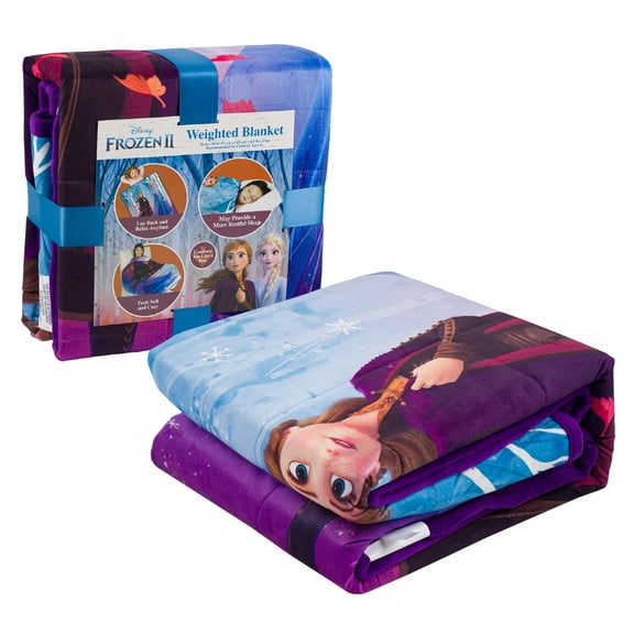 Disney Frozen 2 Kids Weighted Blanket 36" x 48" – Cozy Comfort for Sleep & Relaxation