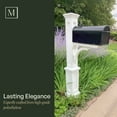 thumbnail image 5 of Mayne Newport Plus Single Mailbox Arm Mount Black Plastic Mailbox Post, 5 of 12