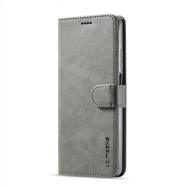 Case For Poco M6 Pro Case For Poco X6 X5 Pro Phone Case For Xiaomi Poco C65 F3 X5 X4 GT X3 NFC M5 M5S M3 M4 Pro 5G Cover Leather GRAY POCO M3 Pro 5G