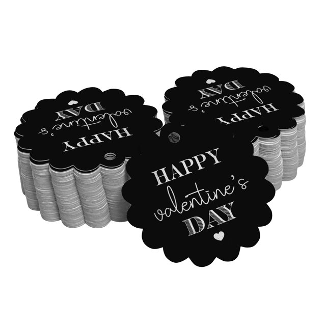 Inkdotpot Étiquette de Bouteille de la Saint-Valentin en Argent Véritable, Lot de 50