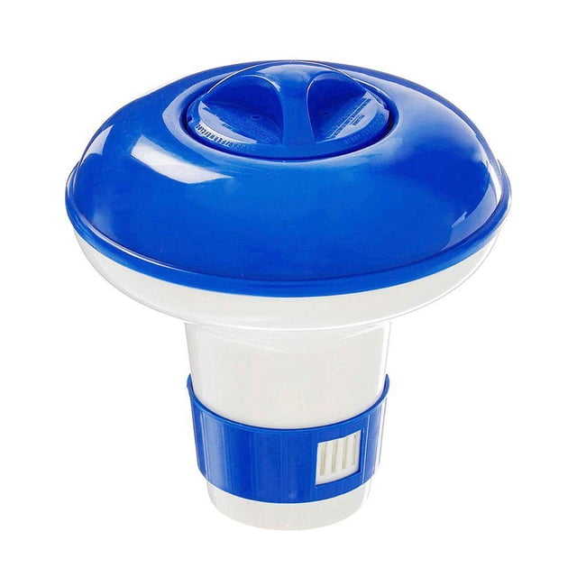 4 Outlet Floating Chlorine Dispenser For Swimming Pool Mini Chemical Floating Agent Dispenser For Maximum 1.8 Inch Chlorine Tablets For Pool Spa Hot Tub And Fountain