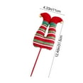 thumbnail image 3 of Hometravel Christmas Fabric Elves Leg Decor, Hanging Ornaments for Scene Decoration, Whimsical Elf Leg Design for Holiday Display and Arrangements, 3 of 6