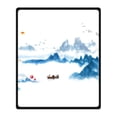 thumbnail image 1 of RYLABLUE Painting Blanket Fleece Throw Blanket for Sofa or Bed 58x80 inches, 1 of 3