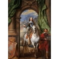 thumbnail image 2 of van Dyck, Anthony 24x32 Black Ornate Wood Framed with Double Matting Museum Art Print Titled - Charles I with M. de St Antoine, 2 of 4