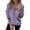 Purple, variant on Women's Winter Solid Color Half Zip Lapel Collar Jacquard Print Sweatshirt, Fleece Lined Pocket Hoodless Long Sleeve Pullover Top with Loose Fit Comfortable Fabric for Casual Daily Wear Blue L
