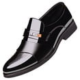 thumbnail image 3 of Oyedens Mens Tuxedo Leather Dress Shoes Classic Formal Business Oxfords Wedding Slip on Oxford Shoes, 3 of 4