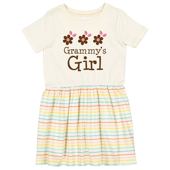 Inktastic Grammy's Girl Daisies Girls Toddler Dress