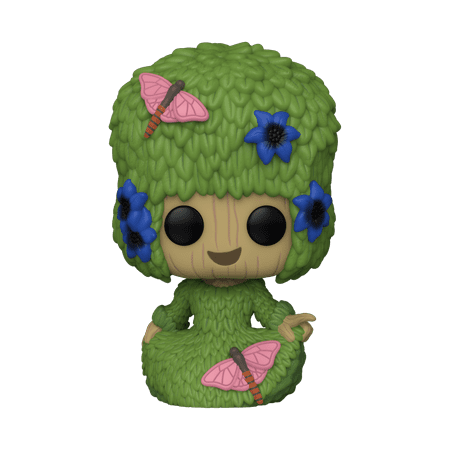 UPC: 0889698706490 | Funko Pop! Marvel: I Am Groot – Fancy Groot Vinyl Bobblehead