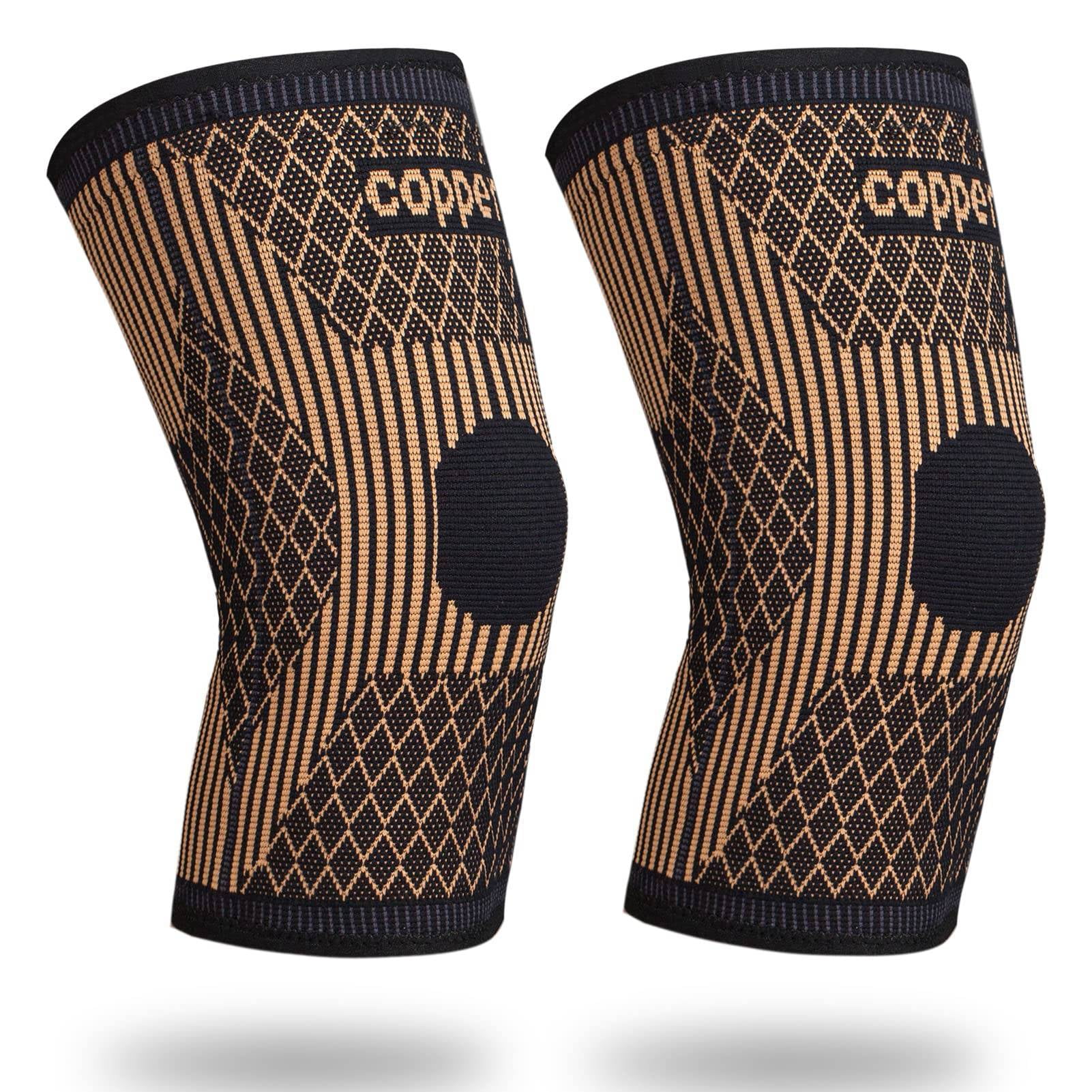 WSBArt 1 Pair Copper Knee Brace Copper Compression Knee Sleeves for