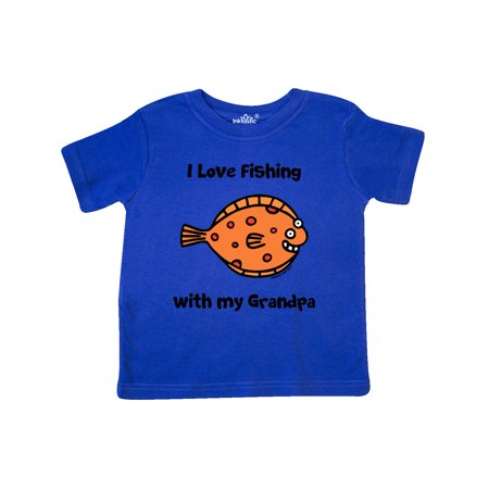 

Inktastic Fishing with Grandpa Gift Toddler Boy or Toddler Girl T-Shirt