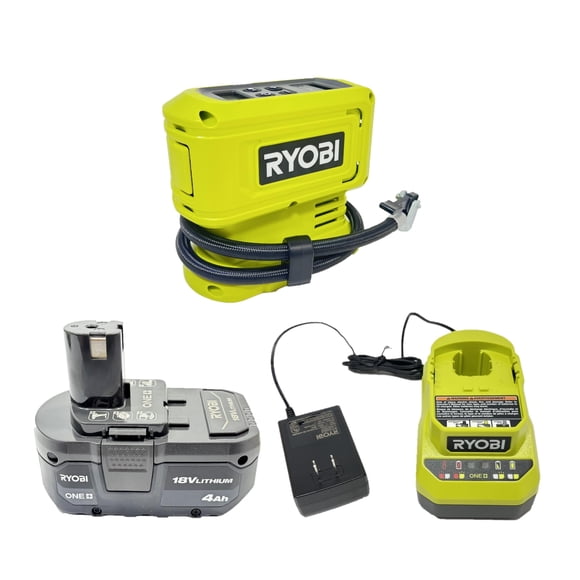 Gonfleur Haute Pression RYOBI PCL001B ONE+ 18V avec Batterie 4Ah