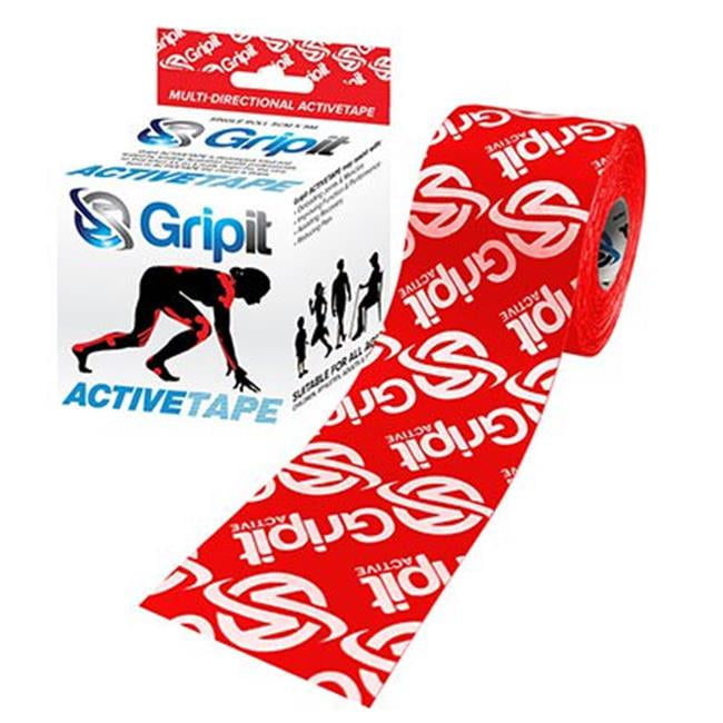 Gripit ACTIVETAPE, 2' x 5.5 yds, Red with logo