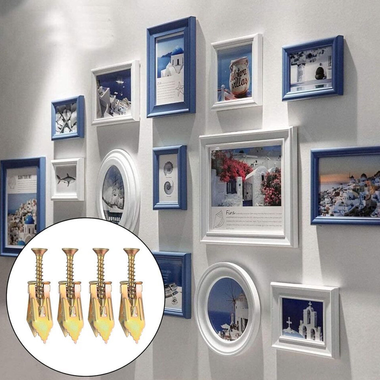 Quick & Screws Gypsum Board Drilling Wall Anchors Screw Set Time Saving Solution 50/100pcs for Stable Fix