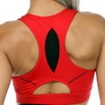 thumbnail image 3 of White Mark Women's Cut Out Back Mesh Sports Bra, 3 of 5
