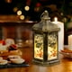 thumbnail image 5 of Farolillos colgantes navideños LED sin llama | Adornos portátiles de bronce retro para ventanas | Decoración navideña para interiores y exteriores | Luz nocturna segura para centro de mesa, 5 of 6