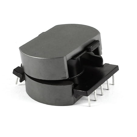 Unique Bargains Inductor 10 Pin Coil Former Robbin POT3319 Ferrite Core Bobbin Black