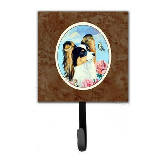 Papillon Leash or Key Holder, 6 x 1.25 x 4.25 in.