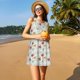 thumbnail image 3 of Fotbe Funny Cat White Vestido de Verano sin Mangas para Mujer – Vestido Midi Línea A, Estilo Camiseta Floral, Vestido Playero Casual y Fluido, 3 of 7