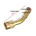 thumbnail image 2 of tredstone Auto Tire Valve Portable Detachable Reusable Replacement Dustproof Cap Anti-rust Leakproof Bus Motorcycle Extension Adapter 135 Degree, 2 of 6
