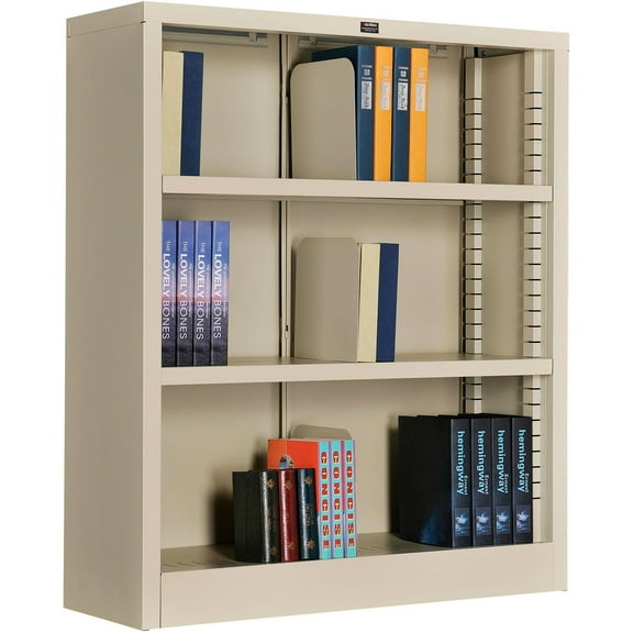 Famous Brand 277440PY Bookcase 3 Openings 36 W X 12 D X 42 H In., Putty