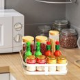 thumbnail image 6 of Hauiodp Rotating Spice Rack, Decorative Trays Storage Containers Organizer for Kitchen Cabinet, Snacks, Bathroom, Adjustable Spice Rack Organizer for Pantry Cabinet, Square, 6 of 6