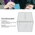 thumbnail image 4 of Transparent Acrylic Money Bank Large Capacity Drop Resistant for Adults, with Ballot Box Function Safe, 4 of 7